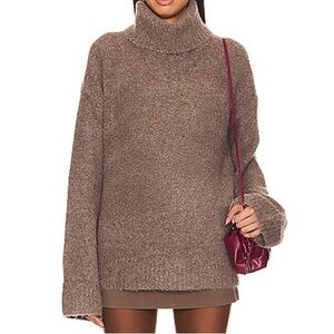 REVOLVE Taupe Turtleneck Sweater